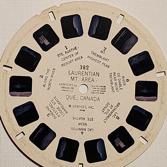 VINTAGE VIEW MASTER Reels x 2 CANADA Laurentian Mt. Area Victoria and Vicinity - Picture 2 of 4